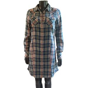 Vintage Western Shirt Dress by Guess Jeans
